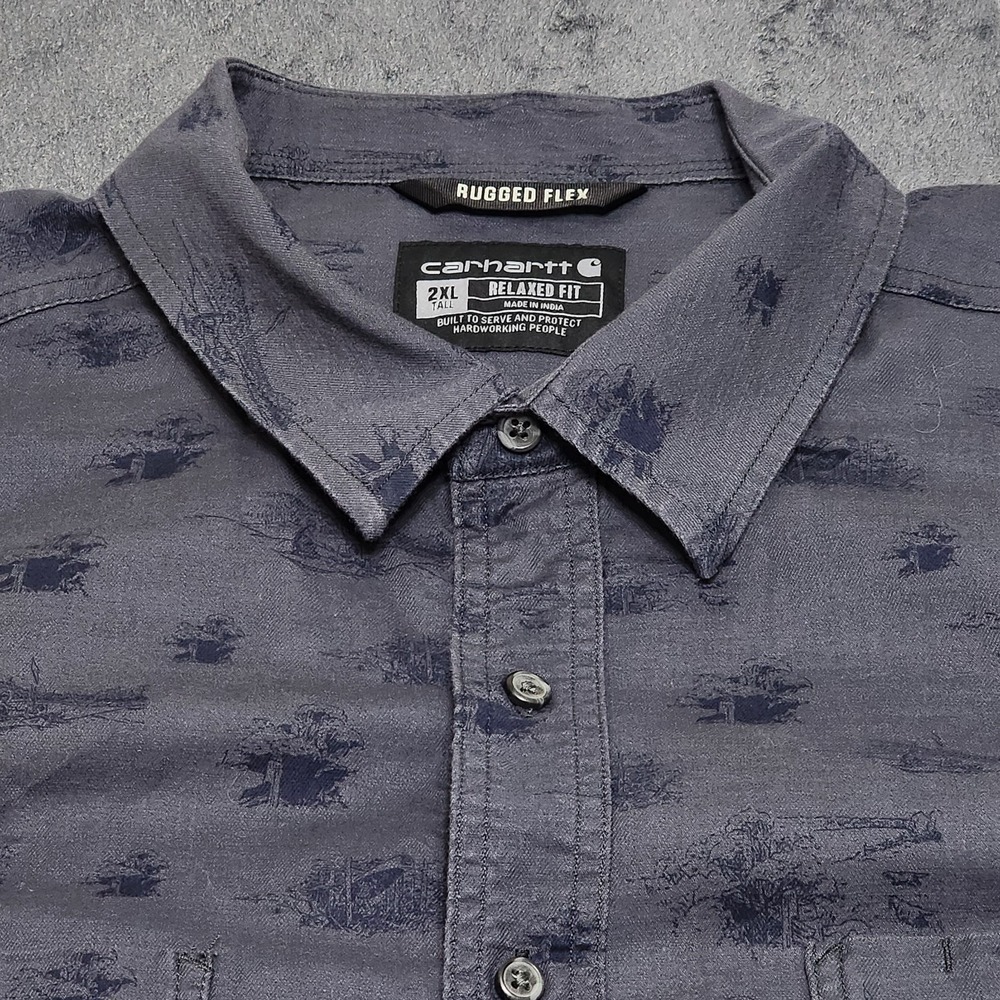 Carhartt Rugged Flex Men's Short Sleeve Button Up Relaxed Pocket Shirt 2XLT